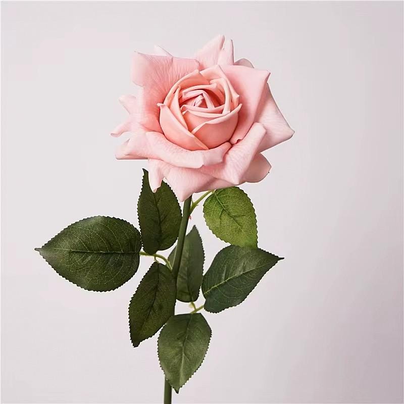 29” Artificial Real Touch Rose in Dusty Pink, Faux Spring Flowers, DIY Centerpiece |Florals |Wedding| Home Design