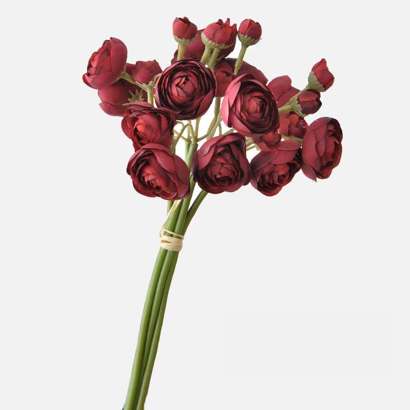 10" Artificial Ranunculus bundle in Blush Pink, Faux Spring Flowers, DIY Centerpiece |Florals |Wedding| Home Decorations |Gifts For Her