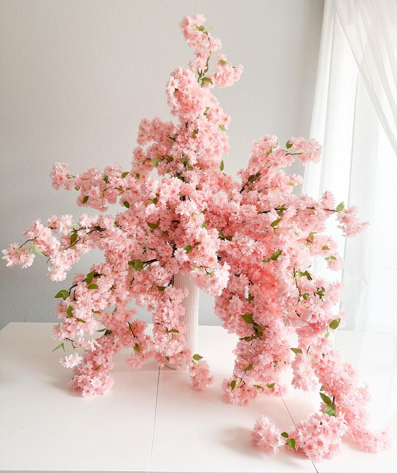 39" Artificial Cherry Blossom Branch in Cream White, Faux Spring Flowers, DIY Centerpiece |Florals |Wedding|Home Decorations |Gifts For Her