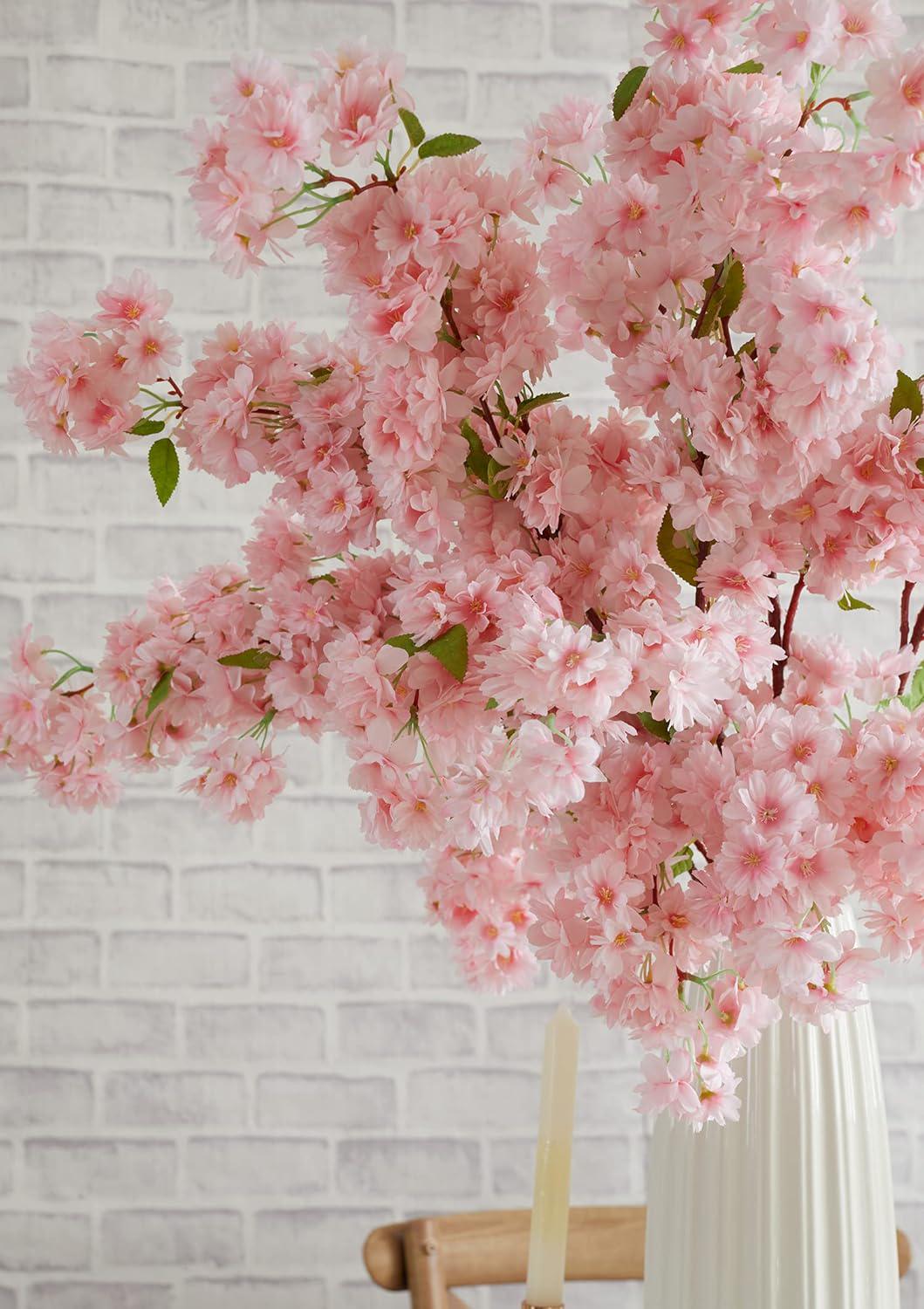 39" Artificial Cherry Blossom Branch in Blush Pink, Faux Spring Flowers, DIY Centerpiece | Florals |Wedding| Home Decorations |Gifts For Her