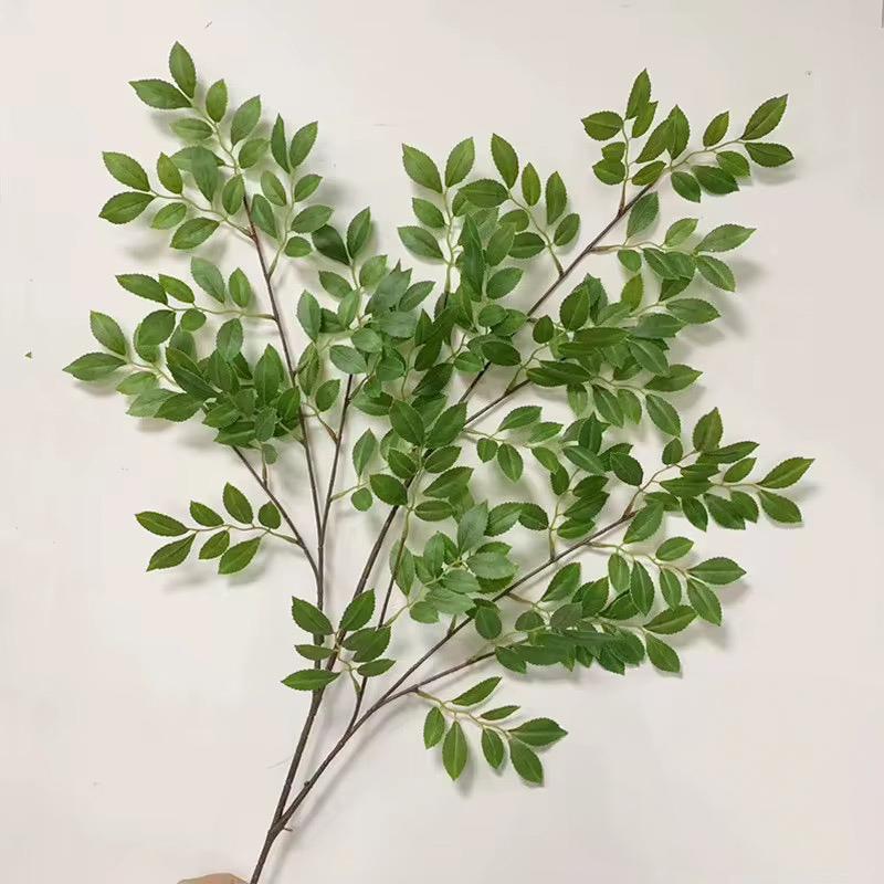 34" Large size Artificial Greenery Branch in Green, Faux Spring Foliage, DIY Centerpiece | Florals | Wedding | Home Decorations