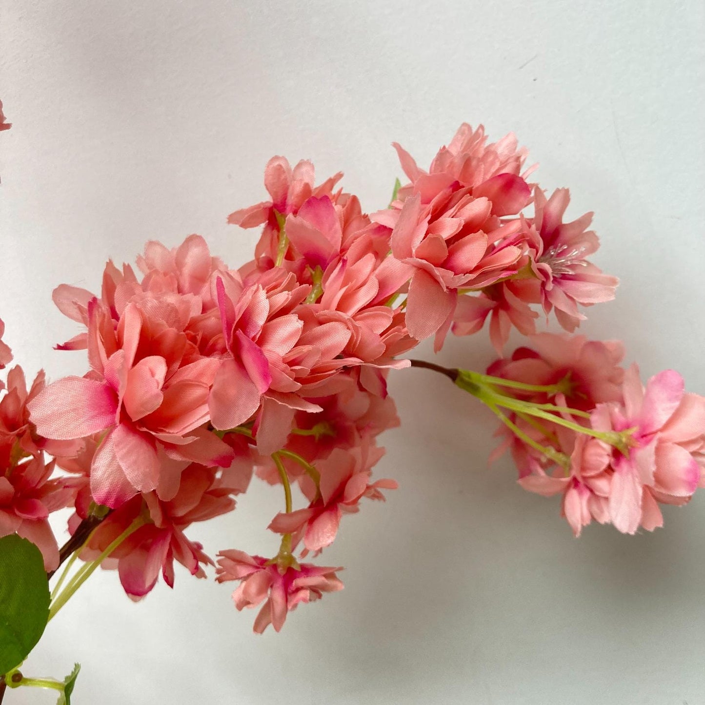 39" Artificial Cherry Blossom Branch in Coral, Faux Spring Flowers, DIY Centerpiece |Florals |Wedding|Home Decorations |Gifts For Her