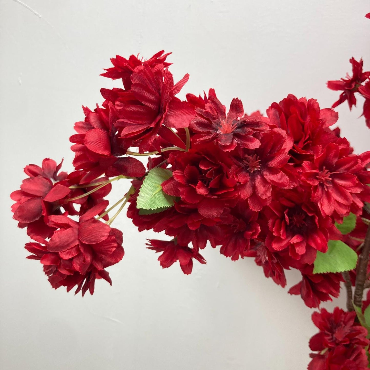 39" Artificial Cherry Blossom Branch in Coral, Faux Spring Flowers, DIY Centerpiece |Florals |Wedding|Home Decorations |Gifts For Her