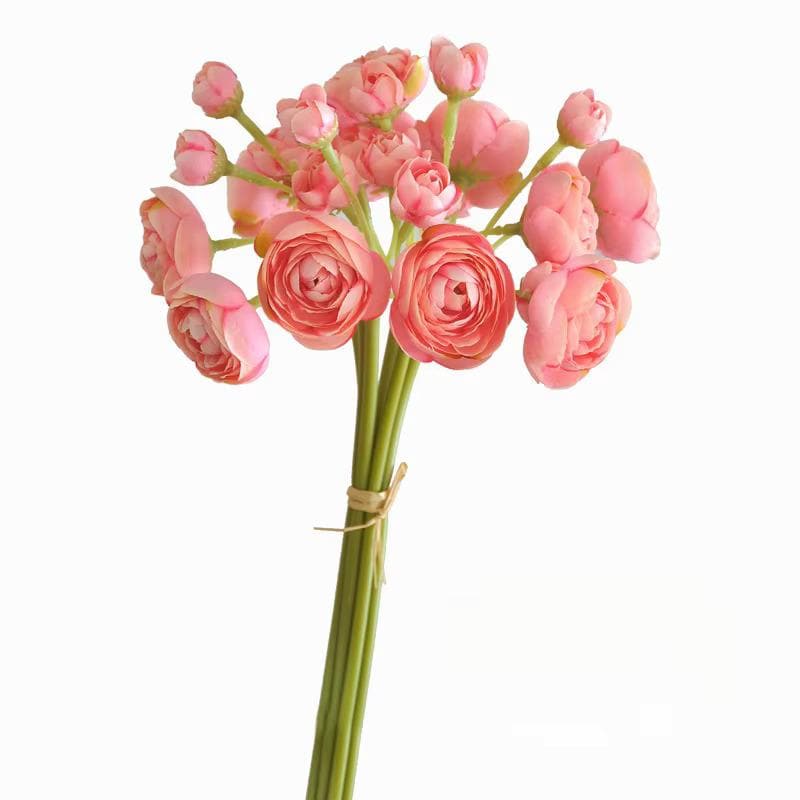 10" Artificial Ranunculus bundle in Blush Pink, Faux Spring Flowers, DIY Centerpiece |Florals |Wedding| Home Decorations |Gifts For Her