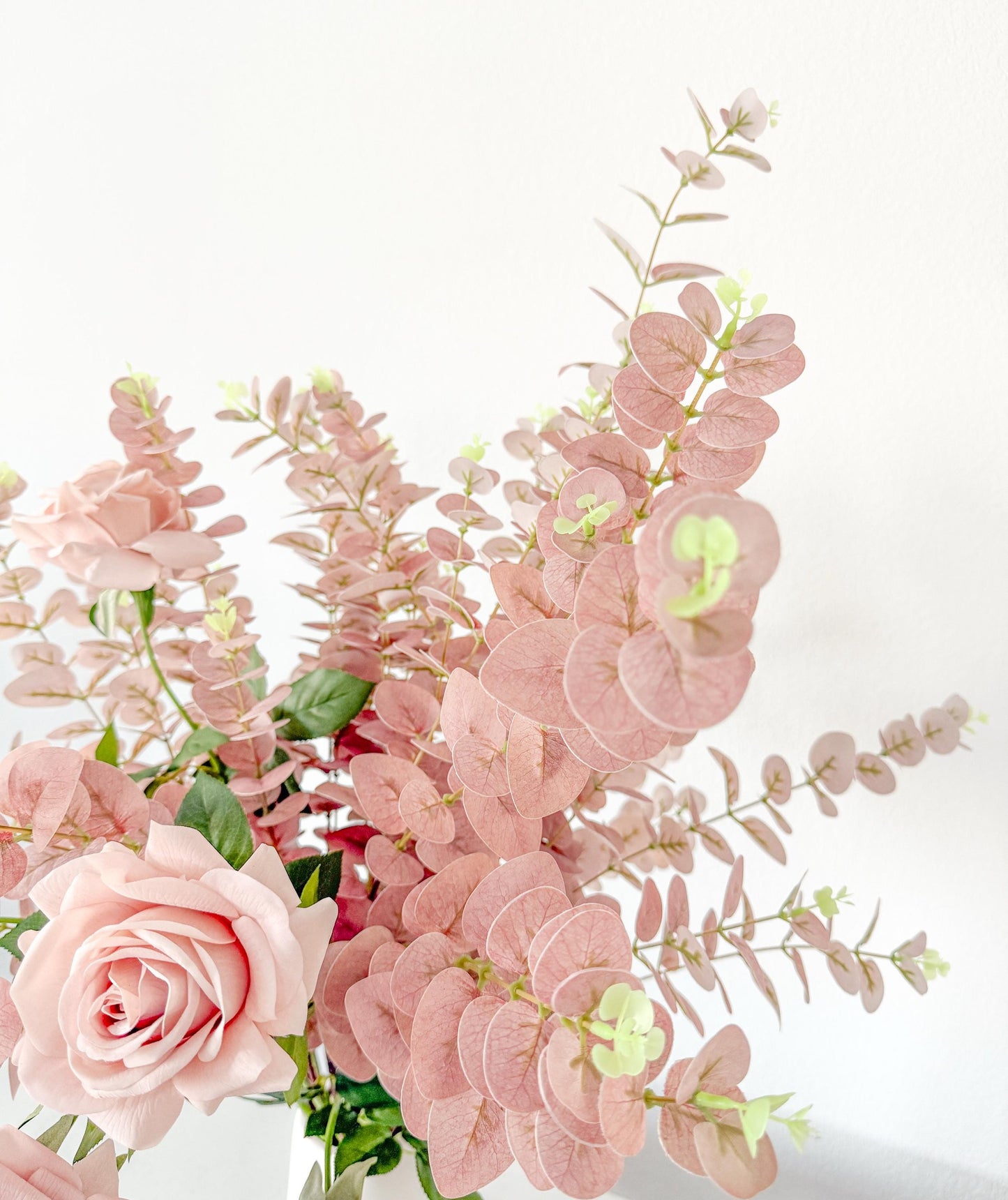 31” Real Touch Eucalyptus in Dusty Mauve, Faux Fall Greenery, DIY Centerpiece |Florals |Wedding| Home Decorations |Gifts For Her