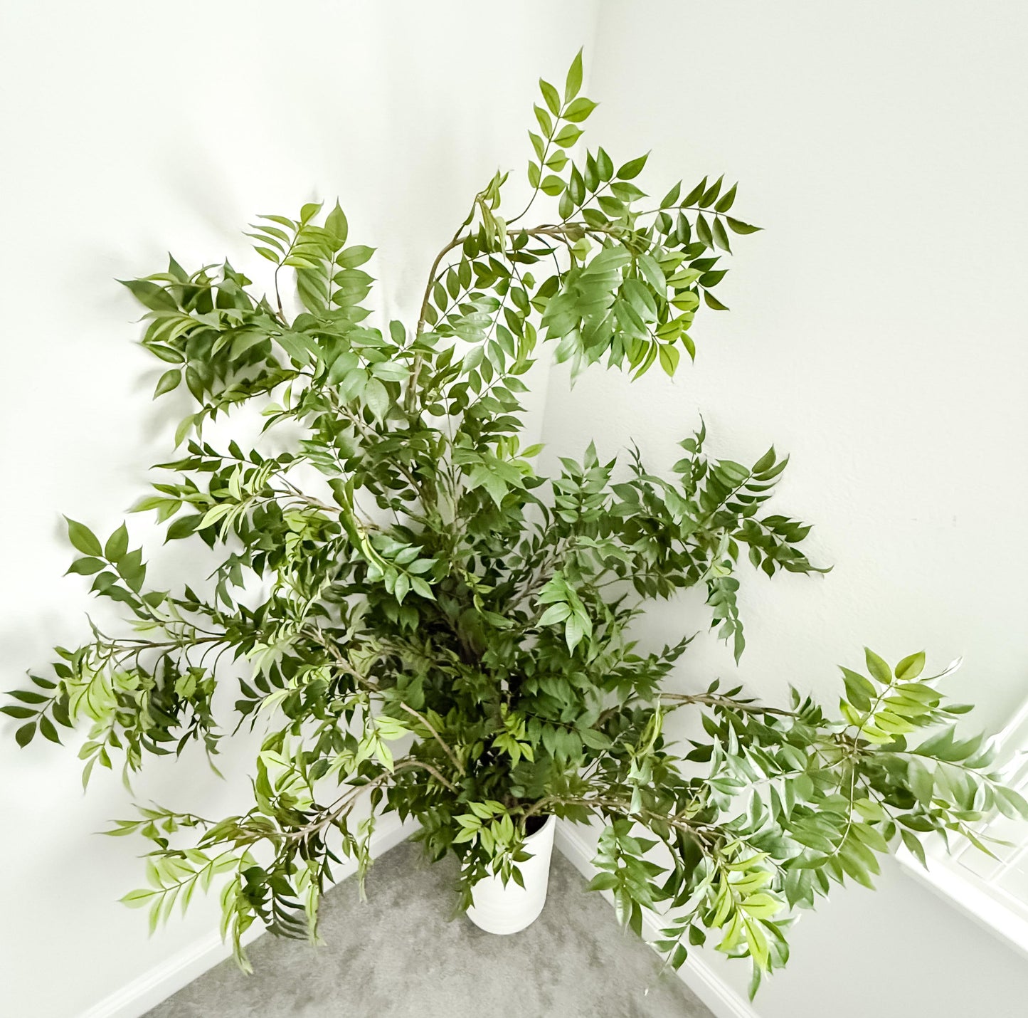 5.4ft Large size Artificial Tree Greenery Branch in Green, Faux Spring Foliage, DIY Centerpiece | Florals | Wedding | Home Decorations