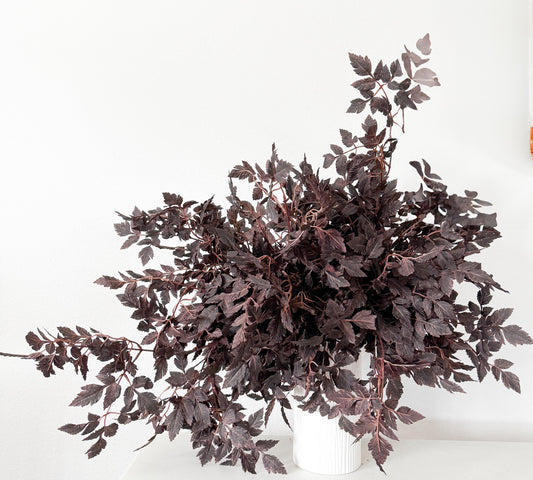 18" Cimicifuga in Dark Plum, Faux Fall Greenery, DIY Centerpiece |Florals |Wedding| Home Decorations |Gifts For Her